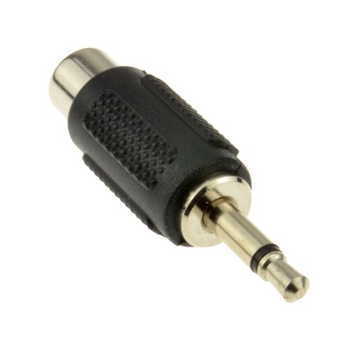 2er-Pack RCA Phono Buchse auf Buchse Stecker 3,5 mm Adapter Konverter Stecker - Bild 2 von 3