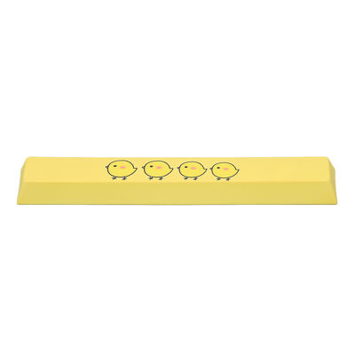 PBT Yellow Chicken Pattern Spacebar Keycap Mechanical Keyboard DIY Space Keycaps
