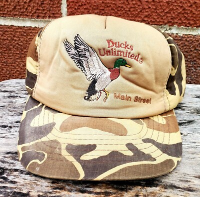 Vintage Ducks Unlimited Camo Cap 80s Trucker Style. | eBay display picture 3
