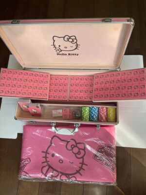Rare! Limited Edition Sanrio Hello Kitty Mahjong Set 2014 Taiwan w
