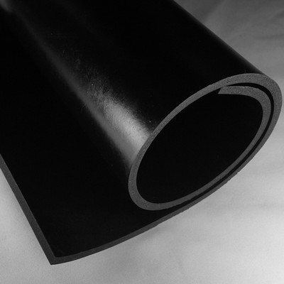 Gummiplatte 1m² 3mm Stärke - NR/SBR Schwarz Mit Einlage 1,20x0,83m