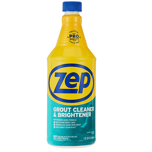 Powerful Zep Grout Cleaner and Brightener, 32 oz Restore and Renew