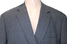 Oak Hill Blazer Men 2XL 50/52R Charcoal 2 Button 2 Vent Fully Lined Sport Coat