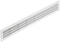 HäFele LüFtungsgitter 60X515 Mm Weiß Abluft-Gitter TüR MöBelgitter Mit Lamellen