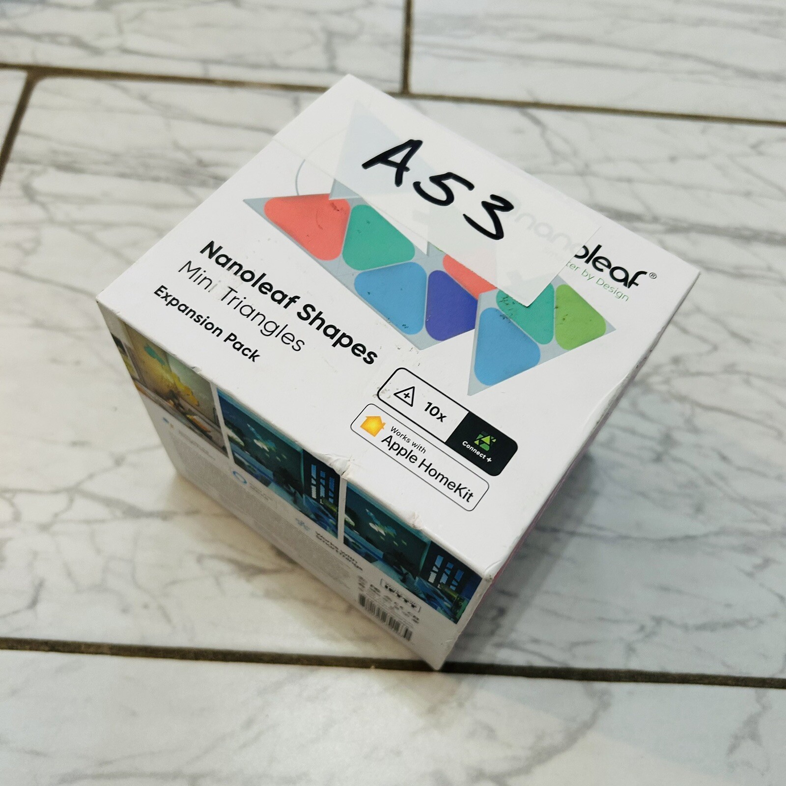 Nanoleaf Shapes Mini Triangles Expansion 10PK  Multicolor NL48-1001TW-10PK  A53