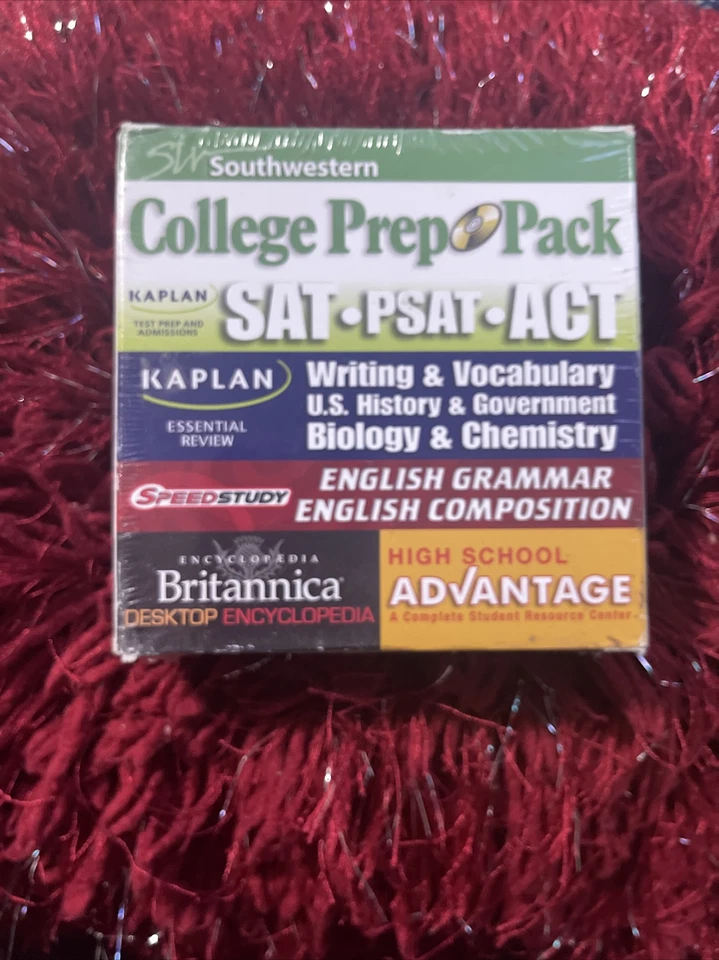 College Prep Pack CD; Kaplan SAT, PSAT, ACT, Encycopedia Windows and Mac Sealed - Image 2 of 3