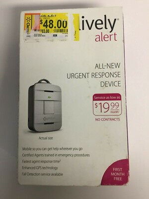 NEW GreatCall Lively Alert Urgent Response Device (5STAR3-SBOX-V1) - Silver