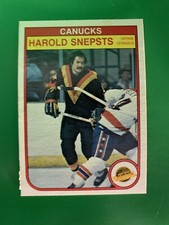 1982-83 O-Pee-Chee Harold Snepsts Vancouver Canucks #357