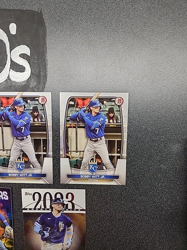 Bobby Witt Jr 2023 Bowman Chrome Mojo Refractor, Insert Lot - Bild 5 von 15