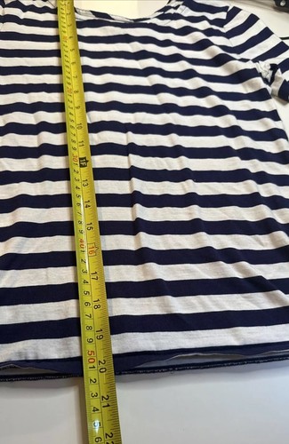 POLO Ralph Lauren Girl's Polo Player Navy Pony Logo Shirt Blue White Sz XL (16) - Picture 7 of 7