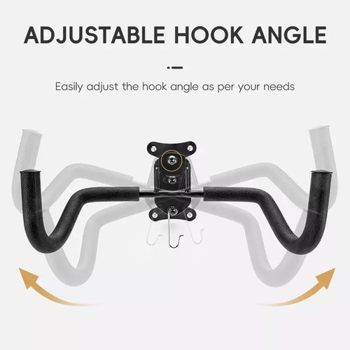 ROCKBROS Bicycle Wall Hanger Retractable Parking Stand Carbon Steel Storage Rack - Picture 5 of 11