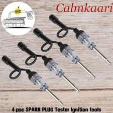 4x 6-12V In-Line Spark Plug Pick Up Coil Tester Ignition Coil Diagnostic Tool