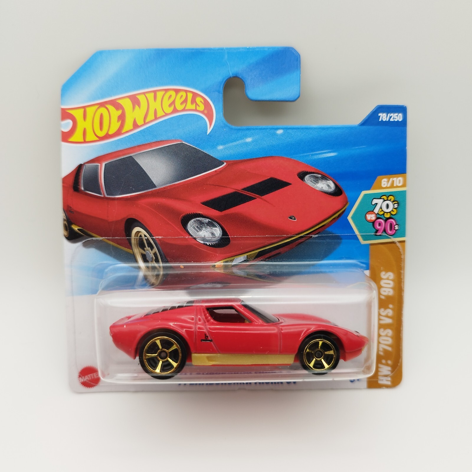 Hot Wheels Lamborghini Miura SV - Rouge - '70s Vs '90s 2025 6/10 - 1:64 Neuf