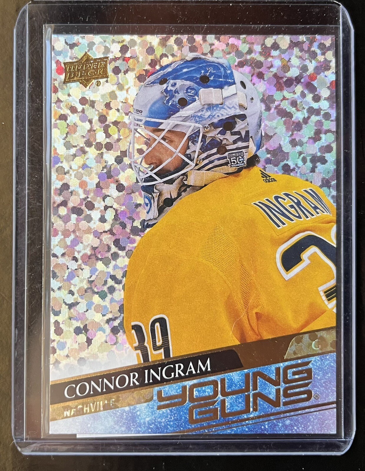 2020-21 Upper Deck Young Guns Connor Ingram Speckled Rainbow Foil #223