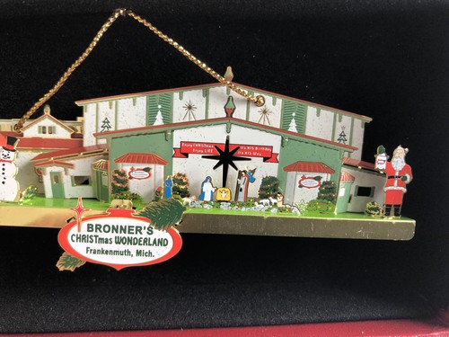 Bonner's Michigan Christmas Wonderland Farm Brass Die Cut Ornament - Picture 2 of 4