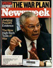 Newsweek February 17 2003 Colin Powell Shock and Awe Space Shuttle Columbia