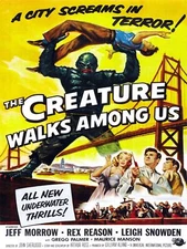 The Creature Walks among us Decor Poster. Graphic Art. Wall Interior Design 2455