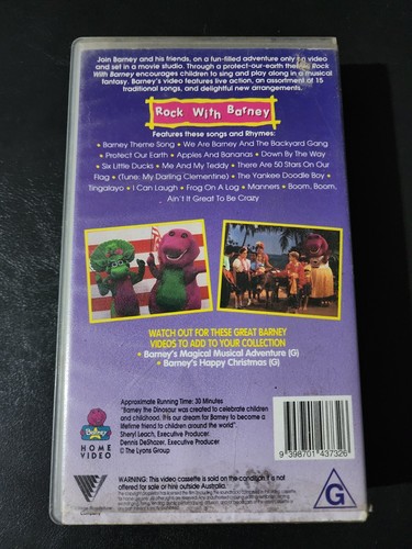 Barney - Rock With Barney - VHS - Picture 2 of 2
