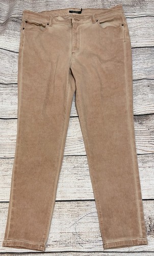 Ralph Lauren Jeans Girls Size 16 Premier Skinny Ankle Rose-Tinted Beige Tan - Picture 1 of 12