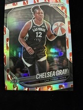 Chelsea Gray 2025 Panini Prizm WNBA Logo Refractor No.111 Las Vegas Aces DSG