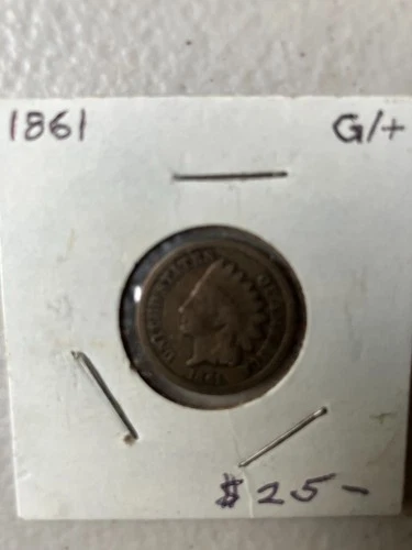 Indian Cent 1861 Good Plus