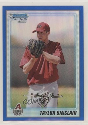 2010 Bowman Chrome Prospects Blue Refractor 99/150 Taylor Sinclair #BCP120 19a0