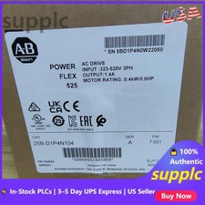 Allen-Bradley 25B-D1P4N104 Powerflex 525 AC Drive 0.5HP 0.4KW New US Free Tax