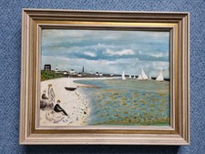 Orig.Ölgemälde Ostsee-Strand signiert top Ölbild