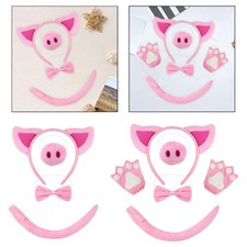 Pig Costume Set Photo Props Decoration Animal Cosplay for Performance Party