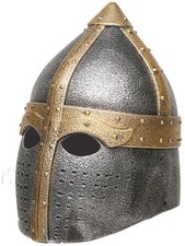 Adult's Silver Pointed Crusader Helmet Costume Accessory