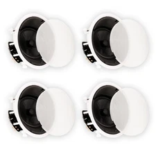 Theater Solutions TSS8A Flush Mount Angled Speakers with 8" Woofers 4 Pack