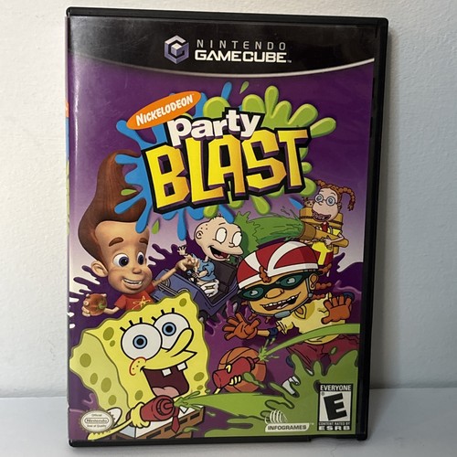 Nickelodeon Party Blast Nintendo GameCube Multiplayer Party Game 2002 w/ Manual - Picture 1 of 5