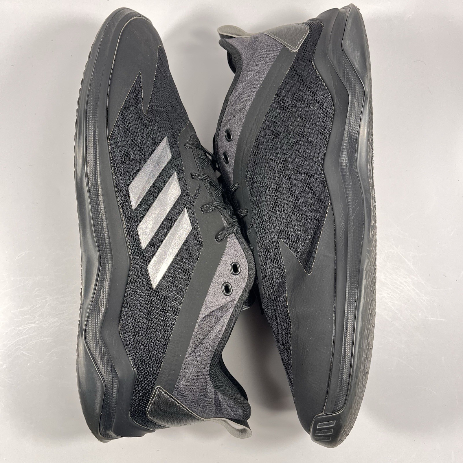 SAOLA Scarpe da corsa Adidas Speed Trainer 4 da uomo taglia 14 nere sneakers CG5146