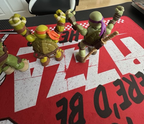 2012 Playmates TMNT Teenage Mutant Ninja Turtles 4.5 Toy Action Figures Bundle - Picture 11 of 11