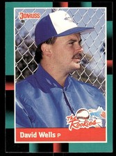 1988 Donruss The Rookies #26 David Wells Toronto Blue Jays Baseball Card