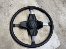 Vintage Flat 4 Spoke Racing Wheel Bell Cragar W Center Pad Hot Rod Sprint Car Vintage Flat 4 Spoke Racing Wheel Bell Cragar W Center Pad Hot Rod Sprint Car