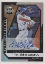 2021 Panini Elite Extra Edition Signatures Matthew Barefoot #165 Auto 0nr3