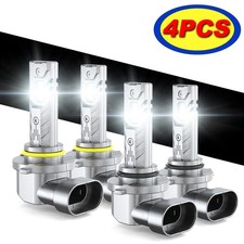9005 9006 LED Headlight Bulbs Kit Fit Honda Civic EX Sedan 4-Door 1.8L 2004-2015