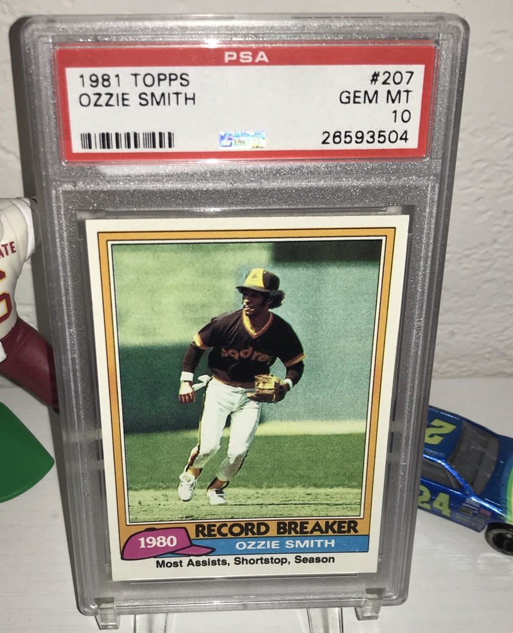 1981 TOPPS #207 OZZIE SMITH PADRES HOF PSA 10 Pop 81