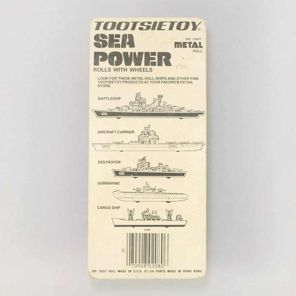 TootsieToy Sea Power 1978 barco de juguete fundido a presión vintage - como nuevo en paquete Foto 4 de 4