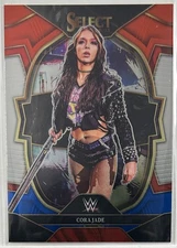 2023 Panini Select WWE #63 Cora Jade Red & Blue Prizms