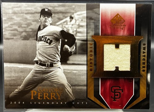 Upper Deck 2004 SP Legendary Cuts Historic Swatches Gaylord Perry #HS-GP