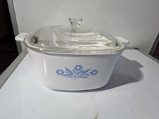 Vintage PyrosilWare / CorningWare blaue Kornblume 2 1/2 Pint Auflaufform