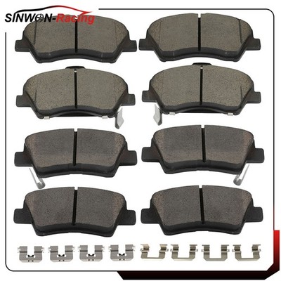 Front And Rear Ceramic Brake Pads For Hyundai Accent Fits Kia Rio 2018 2019-2022