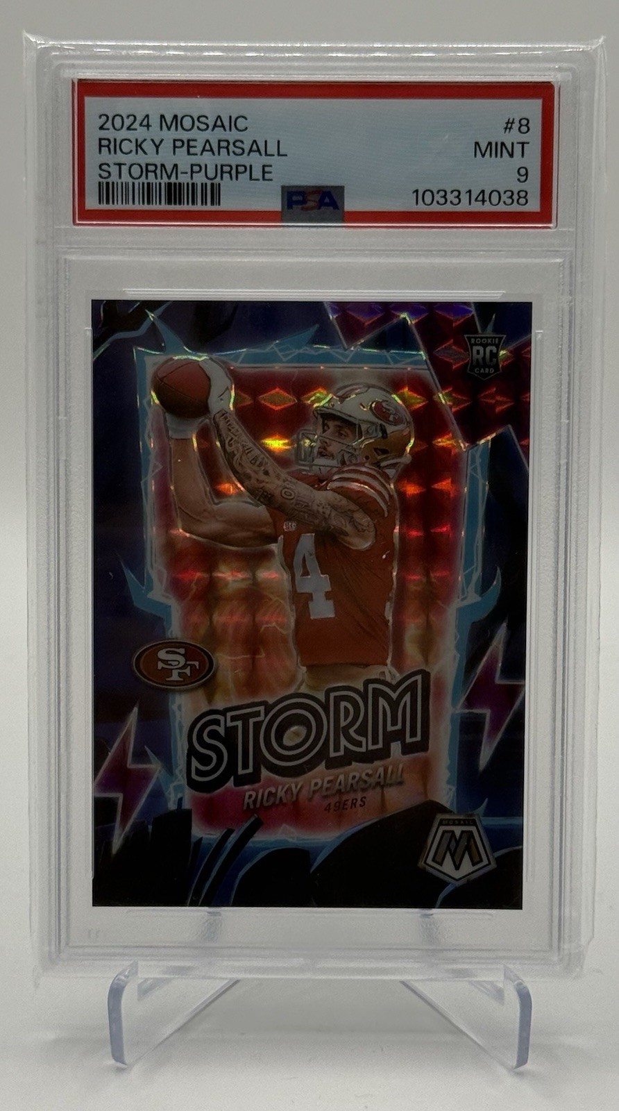 Ricky Pearsall Panini Mosaic Storm #8 Purple