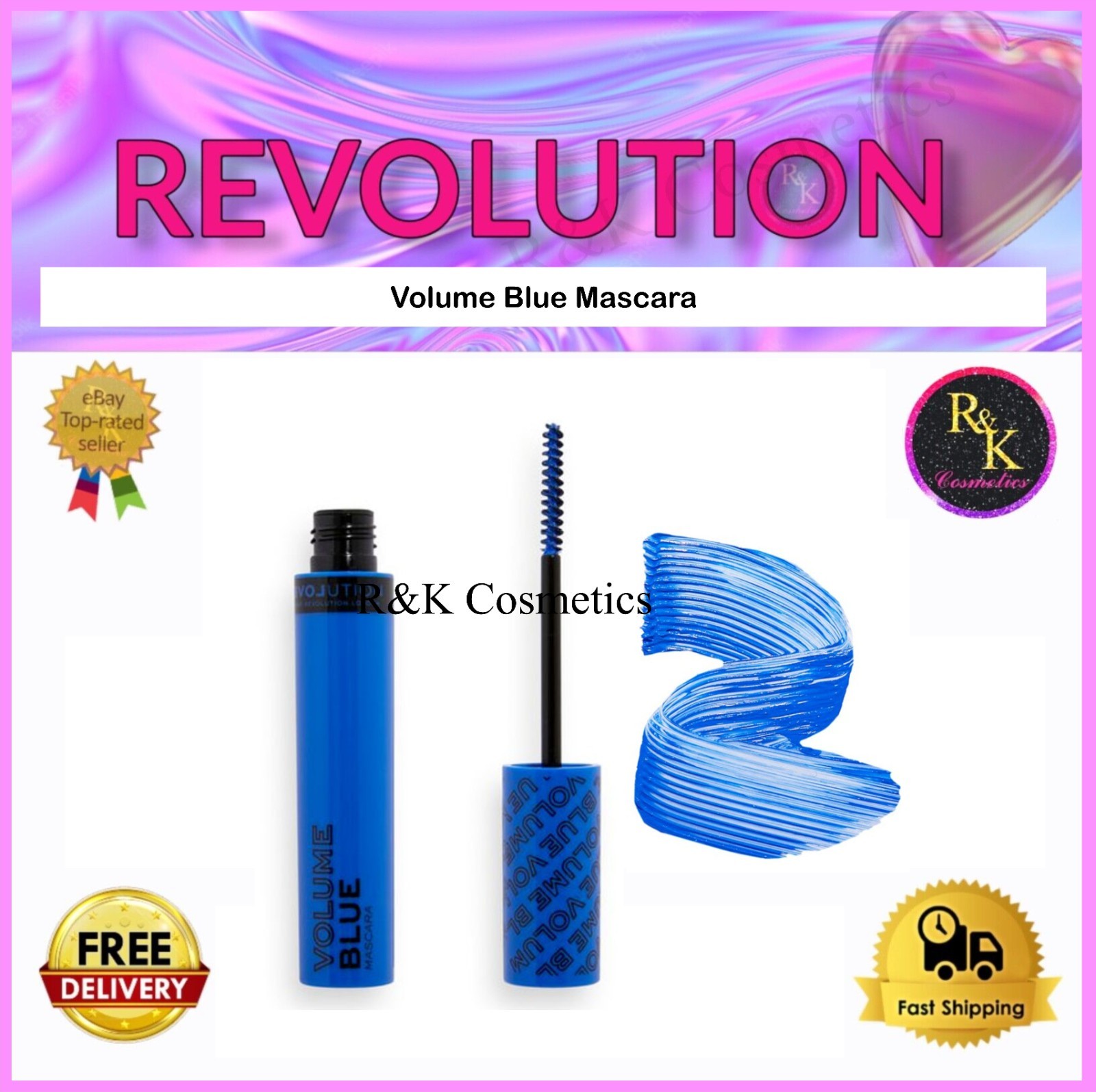 Revolution Relove Volume Volume Mascara Shade Blue 7 Ml - Image 2