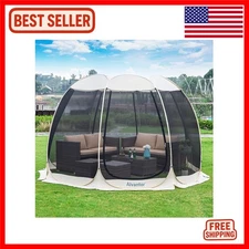 Luxurious 10'x10' Pop Up Screen House Gazebo – Ultimate UV Protection & Spaci...