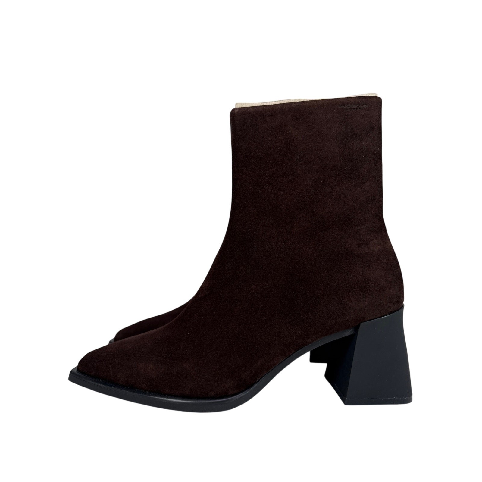 Vagabond Shoemakers Hedda Bootie Womens 11 EU 41 Suede Espresso Square Toe image 5