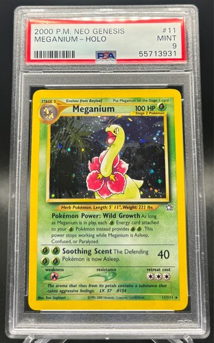 Meganium (Unlimited) graded PSA 9 for sale on eBay