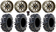 ITP Hurricane 14" Wheels Bronze 29.5" Terminator Tires Yamaha Grizzly Rhino